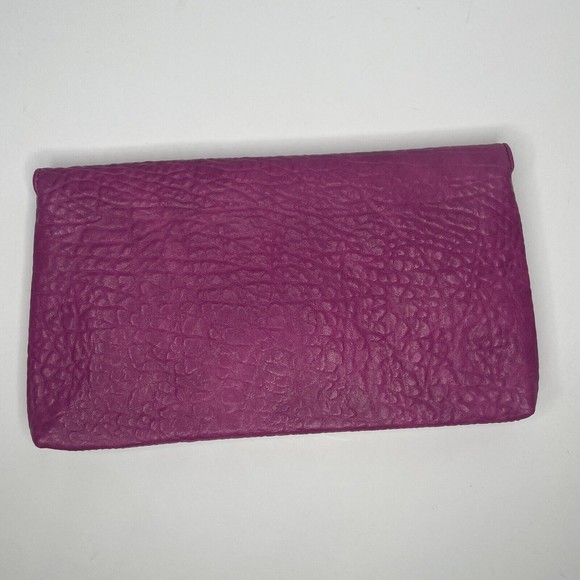 Shiraleah Clutch Pink Fuchsia Faux Leather Vegan Small Clutch - Picture 2 of 13
